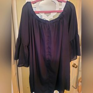 Black off the Shoulder Tunic